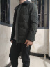 恒源祥羽绒服男短款2019年冬季中年男士保暖外套带毛领上衣服 墨绿 170/M 晒单实拍图