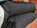 蒂卡登牛仔裤男宽松百搭裤子男春秋季韩版潮流阔腿休闲加绒直筒长裤 黑灰色 M（建议95斤-110斤） 实拍图