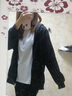 李宁加绒外套男春秋季开衫连帽美式卫衣宽松休闲针织长袖情侣运动上衣 黑色连帽【春秋薄款】 L /175 实拍图