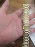 老皮匠不锈钢手表带适用浪琴名匠西铁城飞亚达钢带表带表链男女通用配件 金色 20mm 实拍图