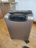 广璐迪【顺丰急发】大容量行李箱男铝框拉杆箱万向轮旅行箱女密码登机箱 防刮拉链箱/土豪金 20英寸 登机款 实拍图