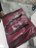 VQGT情人节包包女包托特包新款百搭女士通勤手提包轻奢时尚单肩斜挎包 酒红色 实拍图