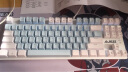 黑爵（AJAZZ）AK40 机械键盘 游戏键盘 有线键盘 87键白光 全键无冲 电竞游戏 吃鸡lol 白蓝色 青轴 实拍图
