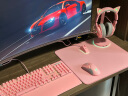 雷蛇（Razer）凌甲虫游戏鼠标垫办公电竞书桌垫电脑垫 凌甲虫L号 粉晶 实拍图
