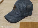 OIMG帽子男夏款网状透气遮阳帽休闲防晒网帽青年中年棒球帽时尚鸭舌帽 深灰色 可调节 实拍图