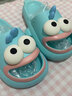 贞喜气拖鞋女外穿2025新款EVA时尚高级感卡通凉拖鞋居家浴室洗澡沙滩鞋 丑萌鱼拖鞋女湖蓝 36-37码 实拍图