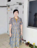 俞兆林（YUZHAOLIN）妈妈装2024新款洋气衣服年轻夏裙子中年女装40岁50气质雪纺连衣裙 绿色 XL (建议100-110斤) 晒单实拍图