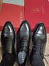 THOM WILLS皮鞋男三接头商务正装鞋冬季固特异手工真皮牛津鞋 黑色B075 40 /7码 实拍图