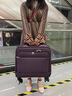 SHENGSHISABER瑞士军刀集团商务拉杆箱牛津布旅行箱男学生行李箱女大容量箱出国 紫色 16英寸 实拍图