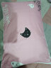 潮寝枕头宿舍学生可拆洗枕芯双人单位工地一个装单人可爱枕头芯 粉色猫咪一只装【枕芯+枕套】 实拍图