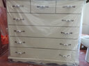 歪脖树 斗柜卧室五斗橱现代实木五斗柜简约储物柜 卧室抽屉柜客厅收纳柜 象牙白六斗柜（松木饰面） 实拍图