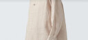 无印良品（MUJI）女式 麻盘扣衬衫 新中式女士汉麻衬衣外套内搭长袖上衣 淡黄色 M  160/84A 晒单实拍图