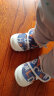 托姆贝克（ThomBaker）婴儿学步鞋夏季网鞋凉鞋透气男女宝宝鞋小童鞋1-3岁软底防滑鞋 蓝色字母 17码 (内长13cm / 适合脚长12.5 实拍图