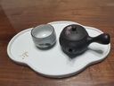 万仟堂（Edenus） 万仟堂茶盘陶瓷茶托日式简约茶台长方形单层干泡储水茶承 四季盘 冬盘(不含茶具)羊脂白釉 实拍图