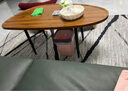 原声原代茶几小户型客厅小茶桌意式简约小茶几桌北欧商用办公室小桌子茶台 水滴款（胡桃色）120*60*高48cm 密度板 实拍图