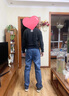 潮酷胖胖熊 牛仔裤男宽松直筒裤 秋冬季新款弹力大码牛仔长裤 070#（薄款） 34(2尺7) 实拍图