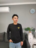 甄实加绒卫衣男秋冬季情侣新款加厚圆领套头潮流外套长袖秋衣打底衫 AMN铁灰色【加绒加厚】 XL  【建议135-150斤】 实拍图