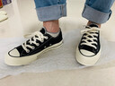 人本 春秋百搭港风平底板鞋学生网红帆布鞋1970s鞋子女潮 黑色（偏大半码） 37 女 实拍图