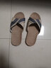 熙慕莱亚麻拖鞋男凉拖鞋女士四季夏居家用室内情侣凉托男棉麻防滑木地板 灰色(男鞋) 男27码(40-41) 实拍图