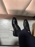 玛尼普奇MANIPOCI商务正装皮鞋 春秋韩版男鞋皮鞋男圆头英伦漆皮西装结婚鞋潮鞋 黑色 40 实拍图