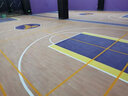 利德乒乓球地胶室内羽毛球篮球匹克球场地胶垫pvc运动地胶塑胶地板垫 篮球场-枫木纹升级款6.0 实拍图