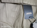 恒源祥高端男士休闲裤中老年长裤子宽松纯棉免烫秋冬加绒直筒高腰爸爸装 夏季双折黑色 薄款 33 码二尺六腰围【建议130-145斤 实拍图