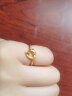 周六福（ZLF）母亲节礼物   黄金戒指女款5D硬金海豚爱心指环 送女友 定价 9号-0.82g 实拍图