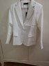 简蜓小西装女春季新款休闲上衣西装外套长袖韩版百搭小西服修身气质 白色 M（建议：90-100斤） 实拍图