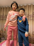 顶瓜瓜初中生少女秋衣秋裤套装纯棉女大童保暖内衣青少年棉毛衫 粉色170 实拍图