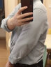 罗蒙 长袖衬衫男 春季新款商务休闲衬衫男士白领工作服格子衬衣男 30015长袖 40 实拍图