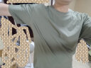 蕉下（beneunder）【周杰伦同款】T恤男短袖凉感速干休闲宽松挺括有型 深竹绿 XXL 实拍图