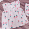 TTKA 婴儿裙子夏季公主裙套装0-1岁3薄款棉新生儿连衣裙子女童衣服 小草莓连衣裙3件套装 66cm 实拍图