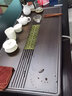三醒 整块天然黑乌檀木茶盘实木茶盘简约木头家用功夫茶具茶台茶托盘 90*45*4.5CM【商务大气】 实拍图