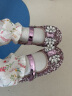 斯纳菲（Snoffy）女童皮鞋2024春春季宝宝水晶鞋爱莎公主鞋儿童甜美舒适单鞋 冰雪爱莎蓝 28（推荐脚长17cm） 实拍图