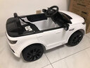 携手路虎儿童电动汽车四轮四驱玩具车可坐人越野童车锂电 四驱白+合金壳锂电+软轮+低门 实拍图