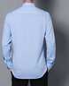 罗蒙（ROMON）衬衫男装纯色修身商务休闲职业装正装衬衣外套男MC-L50浅蓝 38  实拍图
