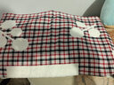金号 纯棉枕巾一对2条装 全棉纱布加大加厚卡通情侣儿童家用枕头巾 格子兔/红色（2条装） 52*76cm 实拍图