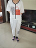艾珠儿休闲裤女装2025年夏季新款韩版时尚上衣九分裤宽松显瘦休闲套装女 米白色 L 实拍图