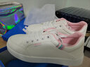 回力女鞋小白鞋女2024新款女鞋春夏季透气网鞋运动板鞋百搭休闲鞋子女 【皮面】9635白粉 40 实拍图