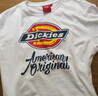 dickies 纯棉短袖T恤男 情侣男女同款 印花休闲百搭上衣7087 白色 S 实拍图