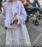 迪士尼（DISNEY）儿童女童UPF50防晒衣服斗篷防紫外线薄外套24夏DB321IE07紫120 实拍图