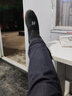 柯奇诺（KQINOKQN）老北京布鞋男潮夏季一脚蹬懒人青年社会爸爸软底休闲工作布鞋 黄色  (胶底) 42 实拍图