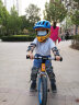PUKY儿童平衡车头盔小孩滑步车自行车全盔安全帽N1 蓝/黄M 实拍图