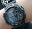 卡西欧（CASIO） 卡西欧(CASIO)电子表 男士多功能运动防水手表夜光学生表 黑盘橡胶带AE-1000W-1A 实拍图