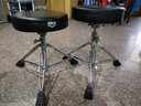 Asanasi马鞍式鼓凳i可升降架子鼓爵士鼓鼓凳成人儿童通用演出练习 黑色大圆面+鼓棒 实拍图