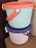 小帮手可爱玩具收纳桶儿童卡通手提宝宝幼儿积木整理小箱子零食盒筐神器 紫橙大号混装（不含积木） 实拍图