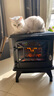 多朗 壁炉取暖器家 欧式3D仿真火焰壁炉客厅卧室装饰电暖器取暖炉暖风机小型烤火炉 SC507-17黑色 实拍图