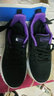 轩途诗女鞋新款女士运动鞋女秋冬透气网面跑鞋韩版软底健步鞋女休闲鞋女 921黑紫 36 实拍图