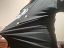 摘星少年衣服春夏季套装男青少年帅气短袖两件套港风半袖T恤工装裤一套装 大宇航员黑+K94裤子黑【两件套】 4XL 180斤以上 实拍图