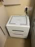 御智笙智能床头柜卧室轻奢简约现代多功能带灯指纹锁无线充电床边收纳柜 白面板 三色灯+无线充 50*40*56cm 实拍图